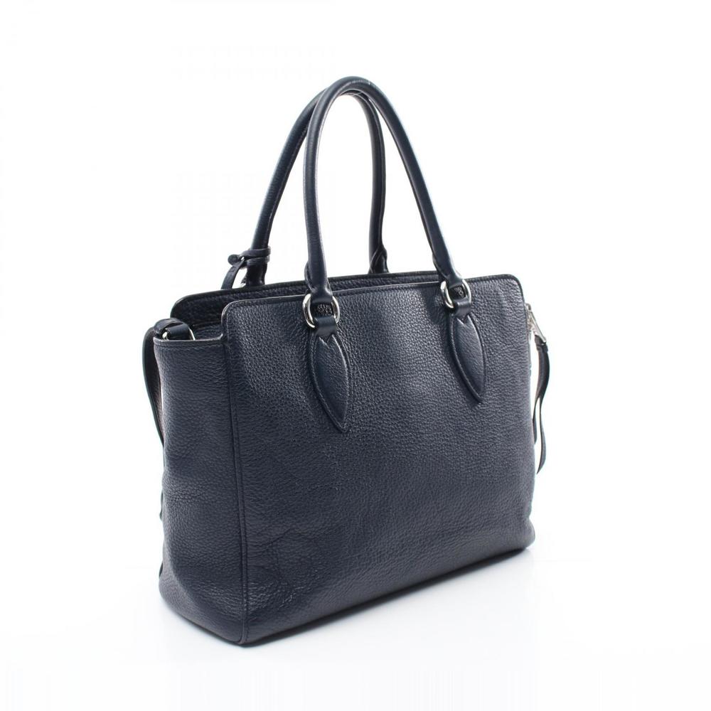 Prada Leather Navy Vitello Phenix Handbag